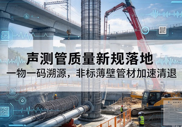 马关声测管质量新规落地，一物一码溯源，非标薄壁管材加速清退